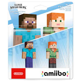 Steve & Alex No.89 Double Pack amiibo (Super Smash Bros. Collection)